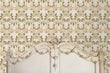 Load image into Gallery viewer, Victorian blush floral damask fabric peel and stick wallpaper