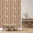 Load image into Gallery viewer, Vintage Chinoiserie Asian bamboo garden fabric peel and stick wallpaper