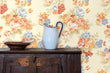 Load image into Gallery viewer, Victorian antique pink floral fabric peel and stick wallpaper