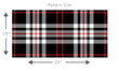 Load image into Gallery viewer, Black and red plaid country fabric peel and stick wallpaper