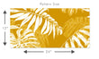 Load image into Gallery viewer, Yellow palm tropical vintage fabric peel and stick wallpaper