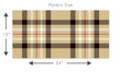 Load image into Gallery viewer, Farmhouse cottage brown plaid fabric peel and stick wallpaper