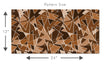 Load image into Gallery viewer, Brown retro Mid-century Modern geometric fabric peel and stick wallpaper