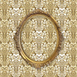 Load image into Gallery viewer, Antique Wallpaper, Victorian Wallpaper, Damask Wallpaper, Gold Wallpaper, Baroque Wallpaper, Vintage, Ornate, Fabric Peel & Stick Wallpaper