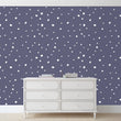 Load image into Gallery viewer, Grey and white Scandinavian Nordic polka dot fabric peel and stick wallpaper