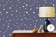 Load image into Gallery viewer, Grey and white Scandinavian Nordic polka dot fabric peel and stick wallpaper