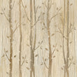 Load image into Gallery viewer, Birch tree forest fabric peel and stick wallpaper