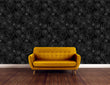 Load image into Gallery viewer, Gothic black spider web Halloween inspired fabric peel and stick wallpaper