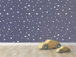 Load image into Gallery viewer, Grey and white Scandinavian Nordic polka dot fabric peel and stick wallpaper