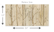 Load image into Gallery viewer, Birch tree forest fabric peel and stick wallpaper