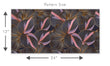 Load image into Gallery viewer, Dark moody tropical leaves fabric peel and stick wallpaper pattern size graphic