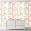 Load image into Gallery viewer, Addie Street Pink Vintage Floral Peel and Stick Wallpaper