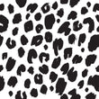 Load image into Gallery viewer, Black and white leopard print fabric peel and stick wallpaper sample
