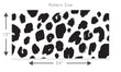 Load image into Gallery viewer, Black and white leopard print fabric peel and stick wallpaper pattern size