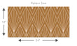 Load image into Gallery viewer, Brown vintage antique Art Deco fabric peel and stick wallpaper pattern size graphic