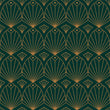Load image into Gallery viewer, Black and gold antique Art Deco geometric fabric peel and stick wallpaper sample