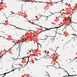 Load image into Gallery viewer, Pink Chinoiserie floral cherry blossom botanical fabric peel and stick wallpaper sample