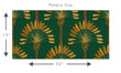 Load image into Gallery viewer, Gold and green antique Art Deco fabric peel and stick wallpaper pattern size graphic