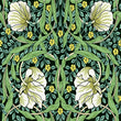 Load image into Gallery viewer, Antique Victorian Art Nouveau floral fabric peel and stick wallpaper sample