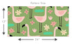 Load image into Gallery viewer, Vintage retro tropical flamingo fabric peel and stick wallpaper pattern size graphic