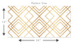 Load image into Gallery viewer, Gold antique geometric Art Deco fabric peel and stick wallpaper pattern size graphic