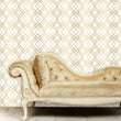 Load image into Gallery viewer, Banff Street Geometric Gold Art Deco Peel and Stick Wallpaper