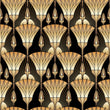 Load image into Gallery viewer, Gold and black Art Deco antique fabric peel and stick wallpaper sample