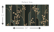 Load image into Gallery viewer, Grey and gold geometric Art Deco fabric peel and stick wallpaper pattern size graphic