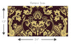 Load image into Gallery viewer, Ornate gold damask Victorian fabric peel and stick wallpaper pattern size template