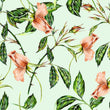 Load image into Gallery viewer, Vintage antique botanical floral fabric peel and stick wallpaper sample