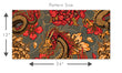 Load image into Gallery viewer, Gothic dragon floral fabric peel and stick wallpaper pattern size graphic