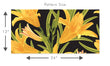 Load image into Gallery viewer, Yellow lily floral botanical fabric peel and stick wallpaper pattern size graphic