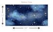 Load image into Gallery viewer, Skirsa Sky Blue Night Sky Fabric Peel and Stick Wallpaper