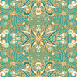 Load image into Gallery viewer, Blue and gold antique Victorian Art Deco fabric peel and stick wallpaper sample
