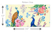 Load image into Gallery viewer, Aberdalgie Gardens Botanical Peacock Chinoiserie Peel and Stick Wallpaper