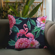 Load image into Gallery viewer, Tropical Moody Flamingo Throw Pillow