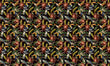 Load image into Gallery viewer, Retro Fabric, Palm Material, Toucan Textiles, Tropical Design, Botanical Cloth, Vintage Fabric, Coastal Pattern, Fabric By The Yard