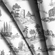Load image into Gallery viewer, Toile Fabric, Victorian Material, Antique Textiles, French Countryside Design, Vintage Cloth, European Pattern, Fabric By The Yard