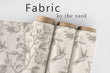 Load image into Gallery viewer, Chinoiserie Fabric, Victorian Material, Botanical Textiles, Floral Design, Garden Cloth, Vintage Fabric, Bird Pattern, Fabric By The Yard