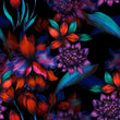 Load image into Gallery viewer, Lonmay Place Dark Floral Fabric by the Yard
