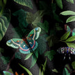 Load image into Gallery viewer, Butterfly Fabric, Botanical Material, Dark Floral Design, Tropical Pattern, Moody Cloth, Cottage Textiles, Fabric By the Yard