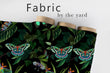 Load image into Gallery viewer, Butterfly Fabric, Botanical Material, Dark Floral Design, Tropical Pattern, Moody Cloth, Cottage Textiles, Fabric By the Yard