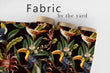 Load image into Gallery viewer, Retro Fabric, Palm Material, Toucan Textiles, Tropical Design, Botanical Cloth, Vintage Fabric, Coastal Pattern, Fabric By The Yard