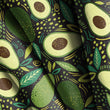 Load image into Gallery viewer, Avocado Fabric, Fruit Material, Vintage Design, Mid Century Modern Pattern, Retro Textiles, Fabric By the Yard