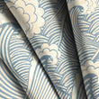Load image into Gallery viewer, Ocean Waves Fabric, Sea Material, Summer Textiles, Coastal Design, Beach House Cloth, Retro Fabric, Beach House Pattern, Fabric By The Yard