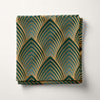 Load image into Gallery viewer, Art Deco Fabric, Victorian Material, Geometric Textiles, Elegant Design, Vintage Fabric, Upholstery Material, Fabric by The Yard