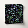 Load image into Gallery viewer, Botanical Fabric, Garden Material, Woodland Textiles, Plants Design, Rainforest Cloth, Dark Moody Pattern, Fabric By The Yard