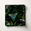 Load image into Gallery viewer, Butterfly Fabric, Botanical Material, Dark Floral Design, Tropical Pattern, Moody Cloth, Cottage Textiles, Fabric By the Yard