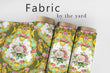 Load image into Gallery viewer, Victorian Fabric, Rococo Material, Antique Textiles, Floral Bird Design, Ornate Cloth, Vintage Fabric, Fabric By The Yard