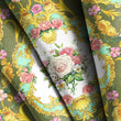 Load image into Gallery viewer, Victorian Fabric, Rococo Material, Antique Textiles, Floral Bird Design, Ornate Cloth, Vintage Fabric, Fabric By The Yard